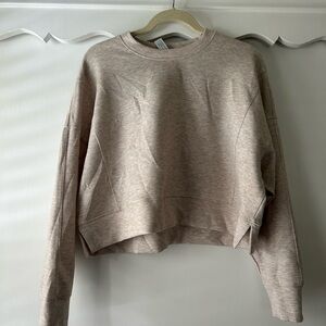 Yogalicious Light Beige Cropped Top